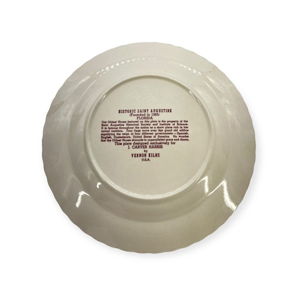 Historic Saint Augustine Founded in 1565 Florida Collector Plates - Picture 2 of 9